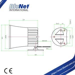 Alarm Siren 15Watts ES-102T